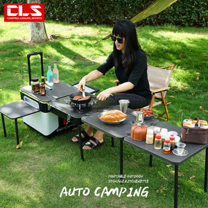 Cucina da campeggio all'aperto Picnic di alta qualità pieghevole scatola da tavolo all'aperto cucina Mobile - Product Image 4
