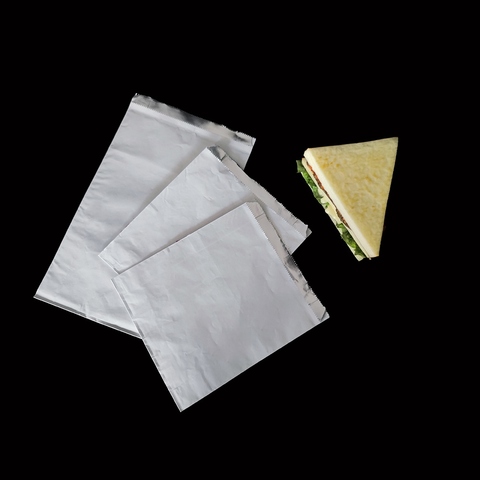 Papel de aluminio de vuelta Donna pinchos de comida frita bolsa de una sola vez
