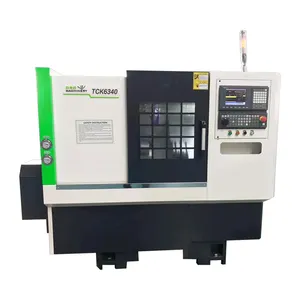 Tck6340เครื่องกลึงเป็นเครื่องกลึง CNC ที่มีประสิทธิภาพและราคาไม่แพงพร้อมเตียงเอียง45องศา