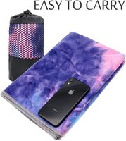 Toalla de Yoga de Alta Densidad 100% Poliéster con Agarre Antideslizante, Color y Logotipo Personalizados OEM/ODM, para Fitness, Yoga y Deportes