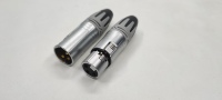 Conector banana para cable de altavoz latón XLR 3PIN macho y hembra cable de micrófono PUG con cromo OFC cobre DMX Cannon-M conector de audio
