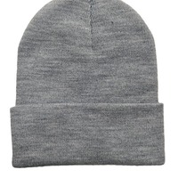 Gorro Liso Unisex, Gorros para Niñas, Gorro de Color Sólido con Estampado, Gorro Cálido Informal de Otoño, Gorro Personalizado de Punto Liso