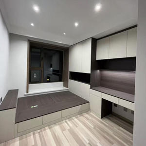 Litera de madera con almacenamiento moderno para niños pequeños, característica reclinable para el hogar, casa de campo, apartamento para muebles de dormitorio de Hotel - Product Image 2