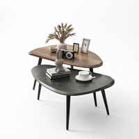 Table basse moderne en bois intelligente Yijiang S23 avec charge sans fil USB Bluetooth 15W, stéréo 2.0, 4 commandes tactiles, mobilier de maison