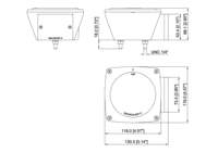 Feu arrière combiné carré à LED, moins de 80 ", feu arrière de remorque de camion FMVSS108/SAE/DOT