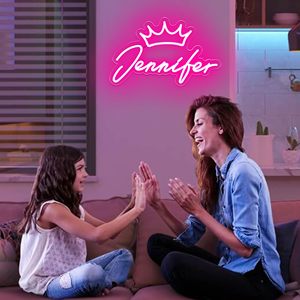 Letrero de Neón con Nombre de <span class=keywords><strong>Jennifer</strong></span>, Luz de Neón LED con Nombre para Dormitorio Infantil, Decoración para Fiesta de Cumpleaños, Letrero de Neón Personalizable para Decoración de Pared - Product Image 2