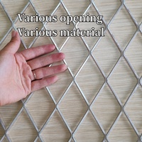 Grille métallique diamantée de conception industrielle, maille expansée, 4' x 8', vente en gros d'usine, fabriquée en Chine