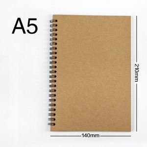 Carnet à spirales A5 personnalisé et journal d'affaires B6, cahier d'exercices épais en kraft avec impression de logo pour cadeaux promotionnels - Product Image 2