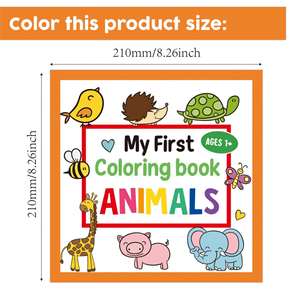 30 Libros para Colorear con Dibujos a Mano para Niños con Animales de Dibujos Animados Sencillos - Product Image 5