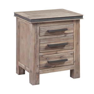 Mesita de noche de madera maciza de pino de la marca ATLAS Best Seller, muebles de dormitorio de diseño personalizado, paquete estándar para uso en apartamentos - Product Image 3