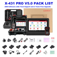 Lancement du scanner X431 Pro V5.0 avec connecteurs complets pour outil de diagnostic automobile, contrôle bidirectionnel, machine de diagnostic pour toutes les voitures