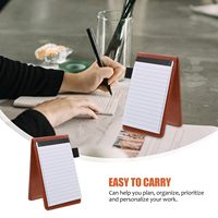 Ensemble de porte-bloc-notes en cuir Xindars avec poche, recharges de bloc-notes, stylo métallique - Réunions/Enregistrements quotidiens 3x5 pouces (marron) Cadeau