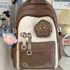 DAMIETU Star Pattern <b>Backpack</b> 18 In Large Capacity <b>School</b> <b>Backpack</b> For Girls - Product Image 4