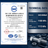 DIN975 Carbon Steel Full Threaded Rod Hot Dip Galvanized Zinc/Black Finish Industrial Full Threaded Stud Bolt