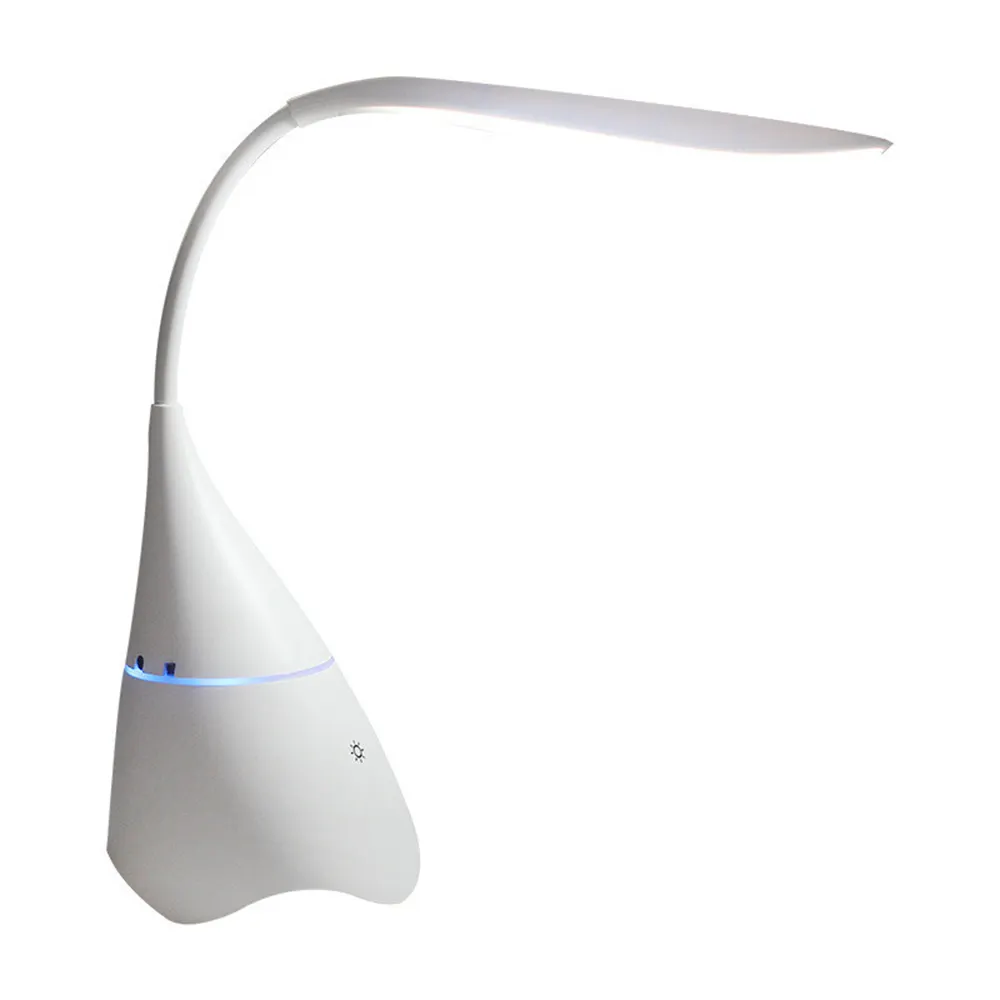 Draagbare Smart Desk <span class=keywords><strong>Led</strong></span> Lamp Draadloze Blootooth Speaker Touch Control Hd <span class=keywords><strong>Muziek</strong></span> Verstelbare Voor Cellphone Notebook Laptop