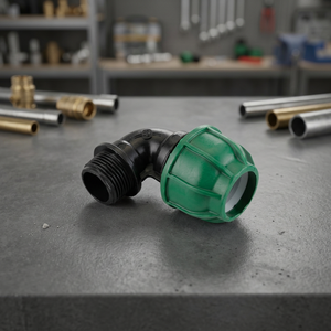 Codo de Tubería de Rosca Hembra Verde de Alta Presión, Liso, de 4 Pulgadas, PP PE HDPE, Resistente a la Corrosión y a los Químicos - Product Image 3