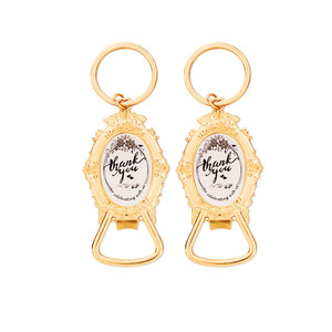 New Arrival Wedding Favors for Guests Oval <strong>Shaped</strong> of <strong>Key</strong> <strong>Chain</strong> Thank You with Tags and Organza Bags Wedding Souvenirs &amp; Gift - Product Image 1