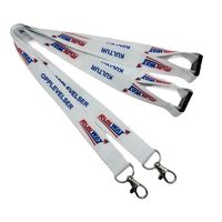 Lanière personnalisée en polyester pour transfert thermique par sublimation avec crochet pour porte-badge, porte-clés