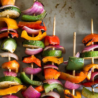 Brochettes en bambou naturel jetables pour barbecue, cuisine ou fête, taille personnalisable, résistance à la chaleur