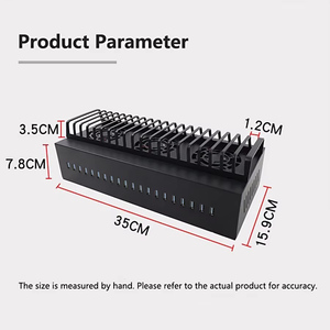 Cargador USB de 20 Puertos, Estación de Carga USB 3.0 Multipuerto para Escritorio, Hub de Carga USB para Teléfono Inteligente y <span class=keywords><strong>iPad</strong></span> - Product Image 4