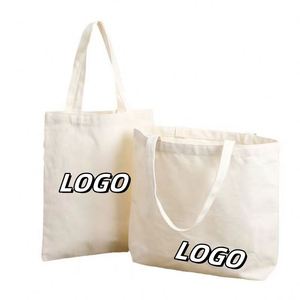 Bolsa de Compras Reutilizable Personalizada con Logotipo X515, Bolsa de Lona de Algodón Ecológica de 8, 10 y 12 Onzas, Bolsa de Mano Reutilizable - Product Image 1