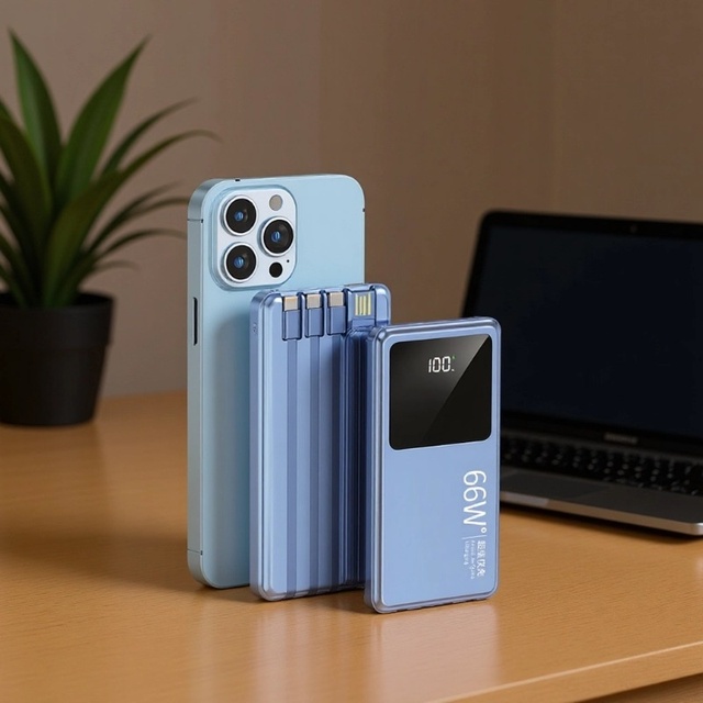 2026 New Arrival 20000mAh Portable Power Bank with 66W Fast Charging USB Type-C Output Compatible with Phones Multiple Standards