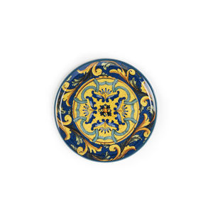 Excelsa Ensemble de 6 assiettes à pizza compatibles lave-vaisselle et micro-ondes, porcelaine Trinacria, 31 cm, multicolore - Product Image 2