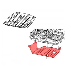 Placa de Protección de Motor de Plástico 68088781AC Para Jeep Compass Patriot MK - Product Image 4