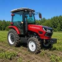 Tracteur agricole à quatre roues motrices de 100 chevaux fabriqué en Chine, cabine climatisée, robuste, à vendre, livraison rapide