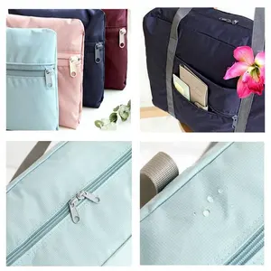 대용량 접이식 항해 가방 캐리 온 더플 핸드백 휴대용 보관 가방 방수 접이식 여행 가방