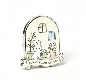 Custom Enamel Rabbit House <b>Pin</b> Metal Lapel <b>Badge</b> Plated Souvenir <b>Pin</b> for Gift and Collection - Product Image 4