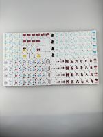 Nouvelles tuiles de mahjong américaines patriotiques rouges scintillantes en acrylique, 160 tuiles, pour 4 joueurs, durables, pliables, portables, luxueuses, élégantes, écologiques