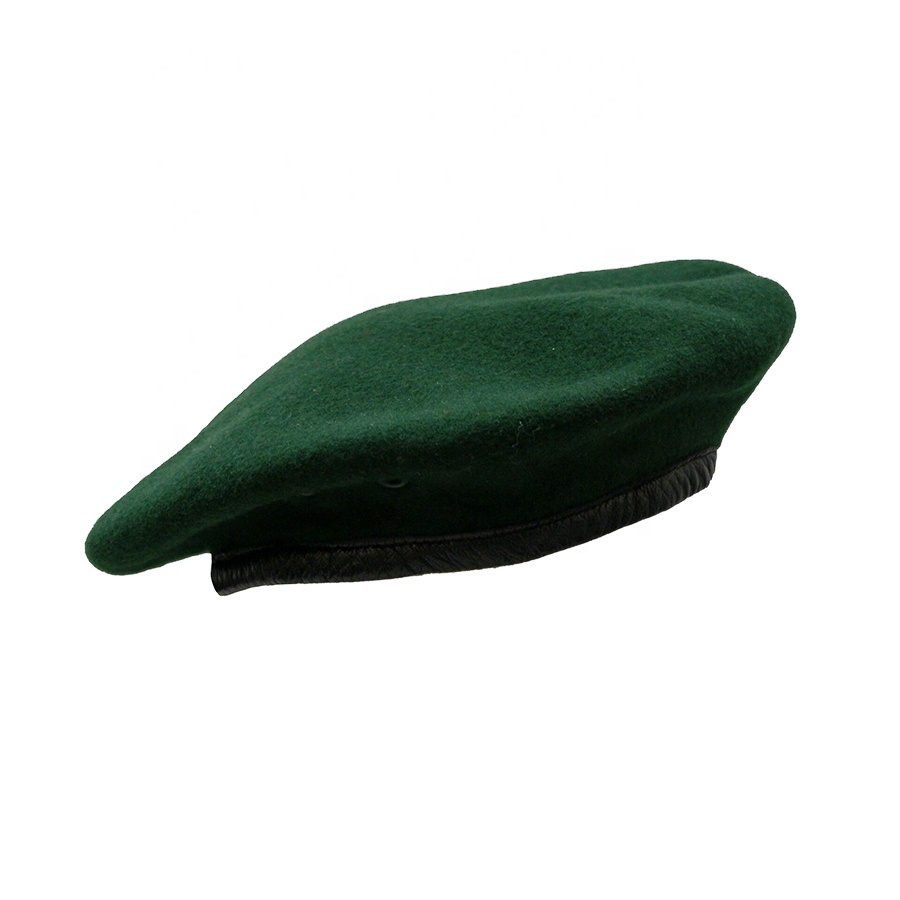 Оливково-зеленый берет для мужчин 100% шерстяной берет