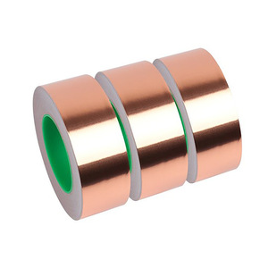 Ruban adhésif conducteur en cuivre découpé à la forme, à une face, en acrylique, pour transformateurs, blindage de câbles, enroulement de moteurs, mise à la terre - Product Image 1