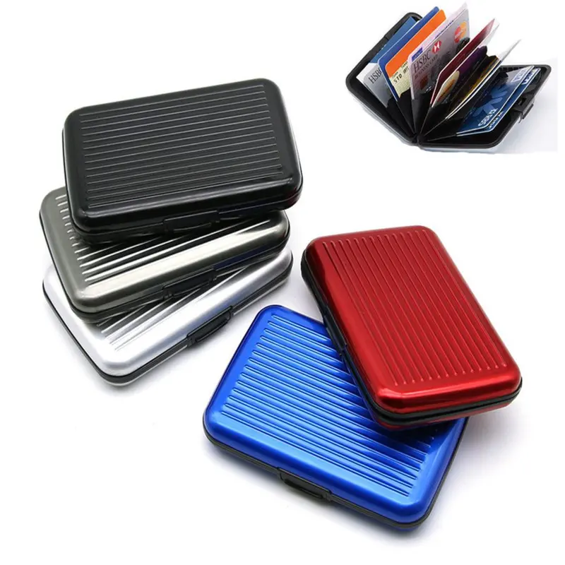 Fashion Multi Colors Aluminium Rfid Blocking Business Name Card Holder Case