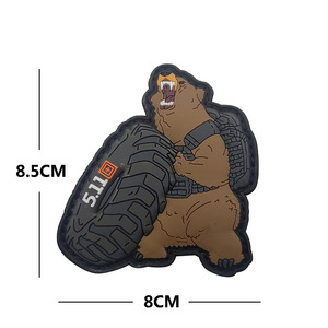 Écussons 3D personnalisés en PVC gaufré, étiquettes de marque, patchs tactiques souples en PVC personnalisés avec Velcro pour vêtements, chapeaux et sacs - Product Image 5