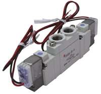 Vanne solénoïde pneumatique SY5220-5DZD-01, 5 canaux, solénoïde, interface RC, maximum 680L/min, série SY5000 24V