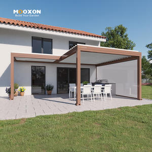 Pérgola Moderna para Jardín o Balcón con Techo de Láminas Motorizadas Impermeables, Cocina al Aire Libre - Product Image 5