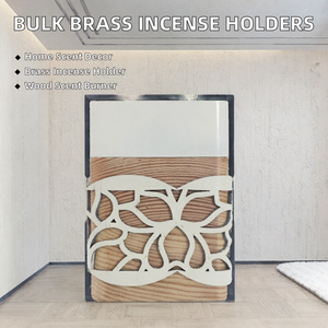 Wood <b>Incense</b> <b>Burner</b> <b>Holder</b> Decorative Aromatic <b>Incense</b> Stick Stand carved pattern desk display - Product Image 2