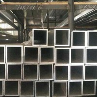 Tube carré en alliage d'aluminium 6063/6061 anodisé, services de pliage, découpe et soudage, longueur personnalisée, usage industriel, nouveau matériau RD, conforme aux normes ASTM