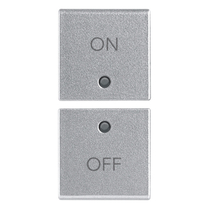 Push <b>Button</b> Switch 6.5mm Silver ON OFF Symbols Metal Panel Mount - Product Image 1