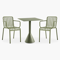 Vente directe d'usine de meubles de patio de restaurant en aluminium ensemble de table à manger d'extérieur ensemble de chaises de bistro à café en métal