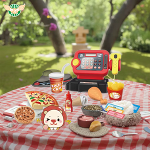 Faire semblant de jouer jouet préscolaire caisse enregistreuse électronique <span class=keywords><strong>pizza</strong></span> maison <span class=keywords><strong>restaurant</strong></span> jeu jouet cuisine jouets pour enfant - Product Image 4