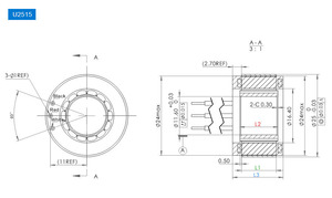 มอเตอร์แม่เหล็กไร้แปรงถ่านแบบไร้กรอบ OD25 มม. 24V 21W ประสิทธิภาพ IE4 แรงบิด 0.05 นิวตันเมตร 4000 รอบต่อนาที ขับเคลื่อนโดยตรง สำหรับการแพทย์ - Product Image 6