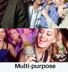 Micro WSW-48 Mini Di Động Tích Hợp Âm Thanh, Micro Hát <span class=keywords><strong>Karaoke</strong></span> Tại Nhà với Loa Không Dây BT <span class=keywords><strong>Karaoke</strong></span> RGB - Product Image 6