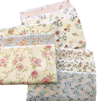 Plante fleur série coton sergé imprimé tissu literie vêtements faits à la main nappe tissu décoratif