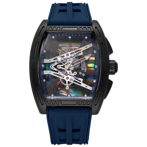 Reloj de Cuarzo Deportivo de Silicona <span class=keywords><strong>Richard</strong></span> 2026, Diseño Hueco, Moderno, con Múltiples Zonas Horarias, Esfera de 43 mm, Forma de Barril, para Hombre, Superventas - Product Image 3