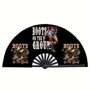 Éventails pliants en plastique arc-en-ciel personnalisés pour les soirées rave et les cadeaux d'affaires, fabriqués en papier durable - Product Image 3