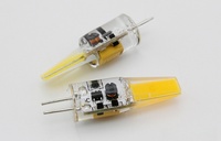 Ampoule LED G4 2 broches COB mini en silicone, lumière saphir AC/DC 12V, remplace les halogènes 3W 6W 7W 9W, pour lustre en cristal et bougie