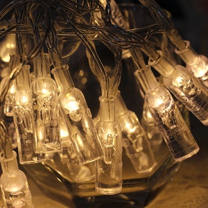 Dẫn chuỗi đèn chai chuỗi đèn trong bia chai hình dạng cho Giáng sinh bên đám cưới trang trí sân khấu ánh sáng kỳ nghỉ - Product Image 1